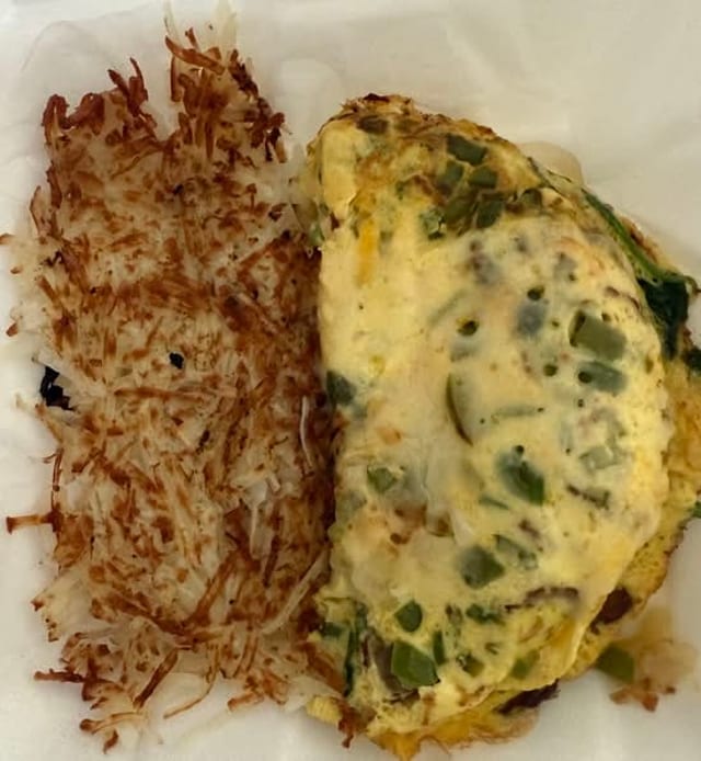 Turkey Sausage Omelette.