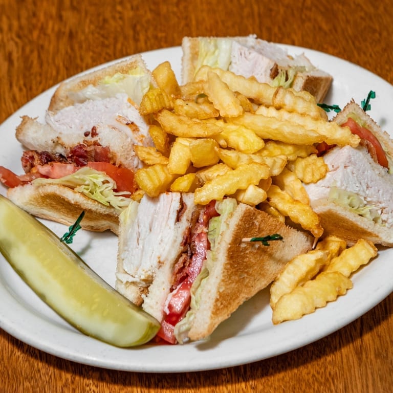 Delicious Turkey Club Sandwich